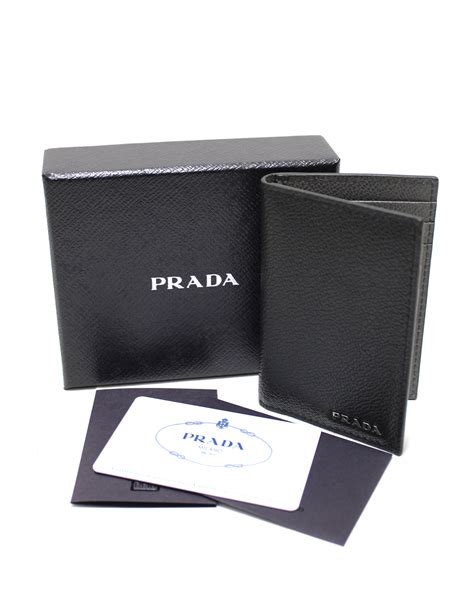 prada bifold wallet womens|Prada card holder with zipper.